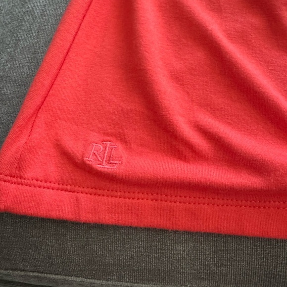 Ralph Lauren Orange Long Sleeve Wrap Top Size Large - Picture 6 of 12